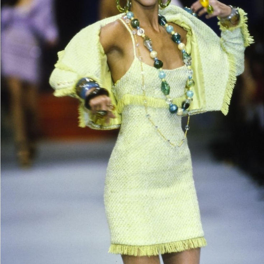 CHANEL vintage tweed dress